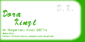 dora kinzl business card